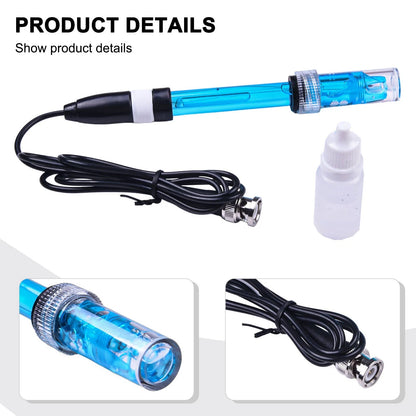 BNC Connector Electrode Probe for pH Measurement & Monitoring