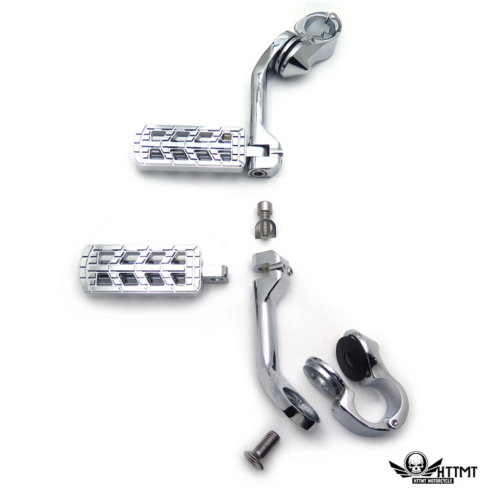Chrome 5" Dominator CNC FootPeg for Harley Softail