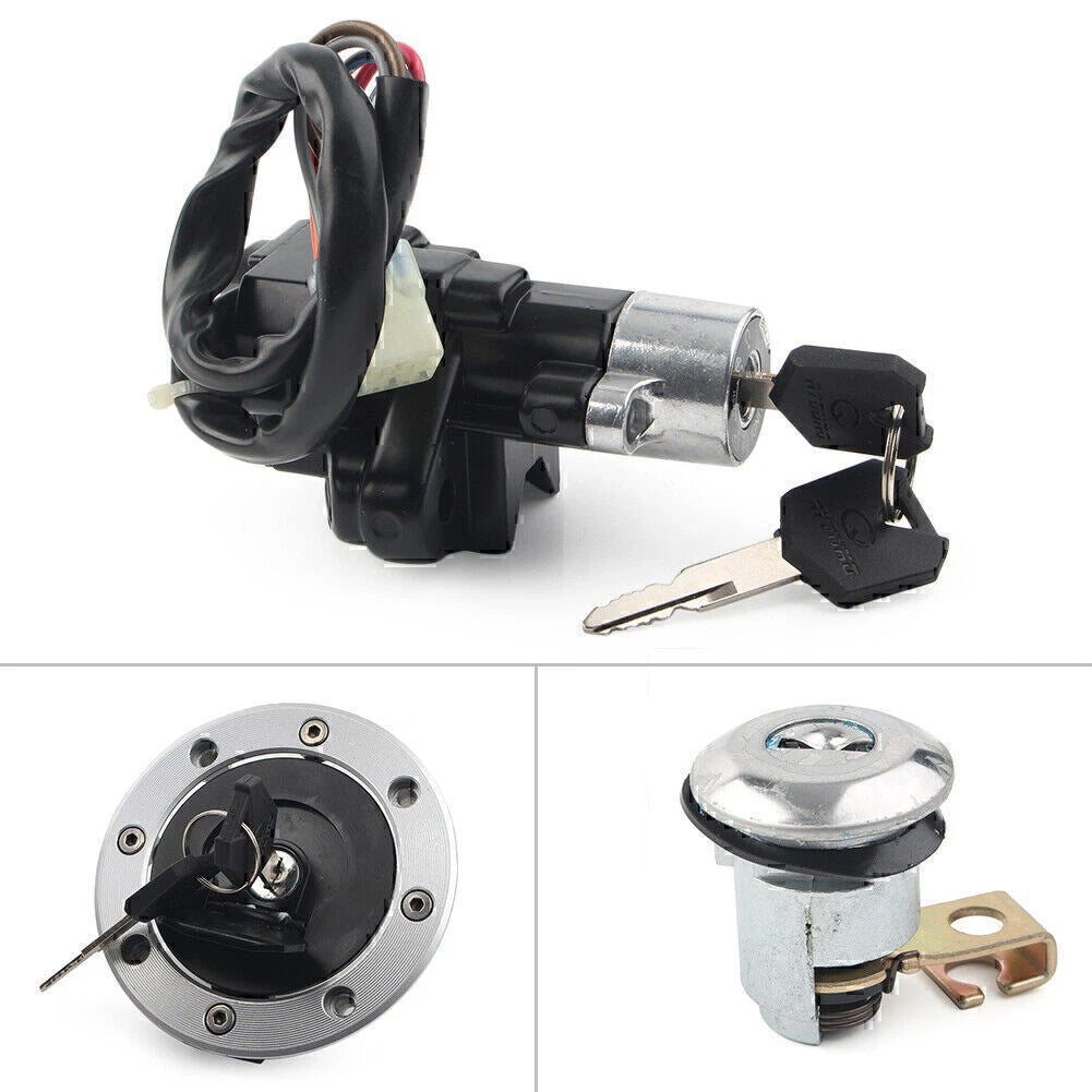 Ignition Switch Fuel Gas Cap Seat Lock Key for Suzuki SV650 (1999–2002)