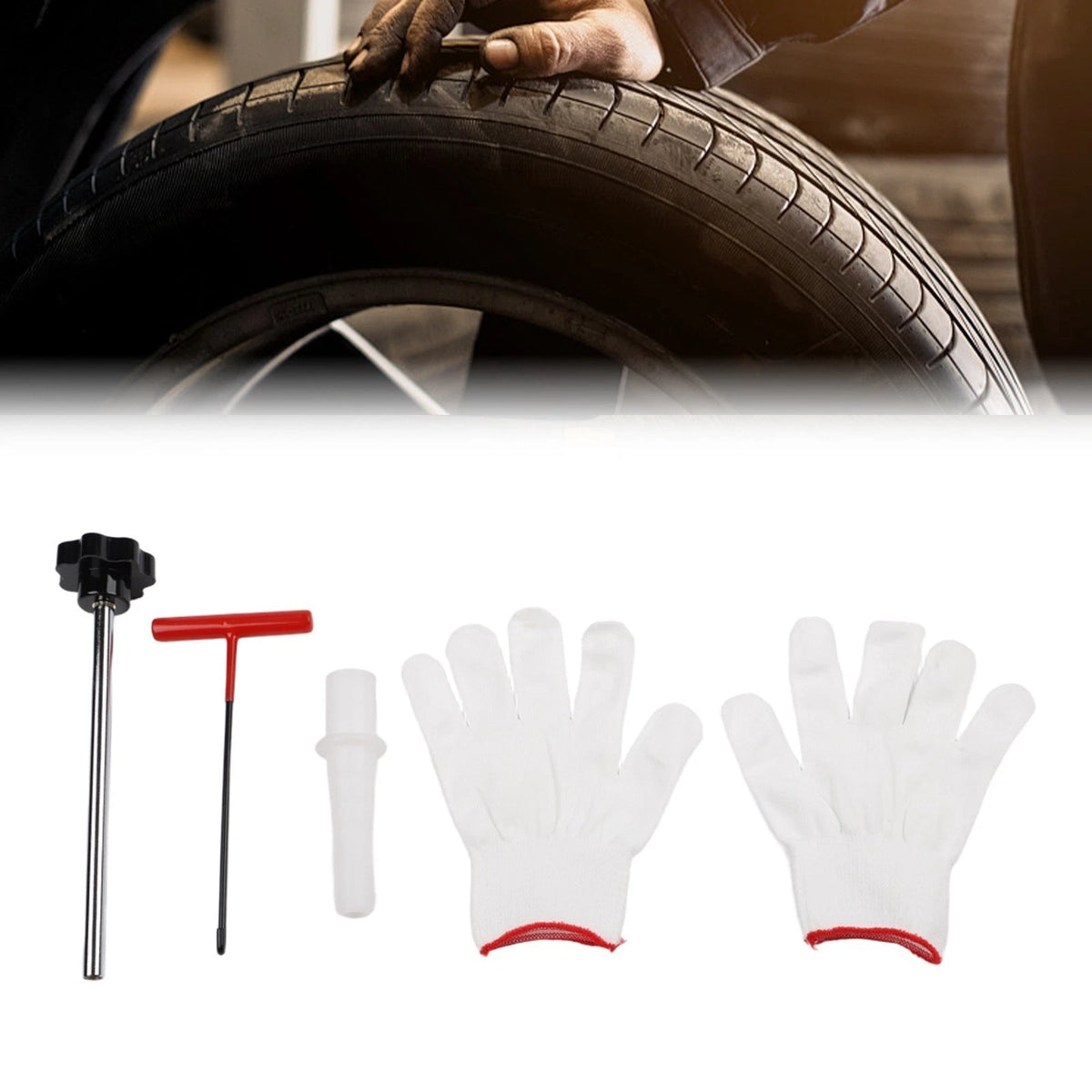 Valve Core Installer Tool Kit for Most Car Motorcycle Tires