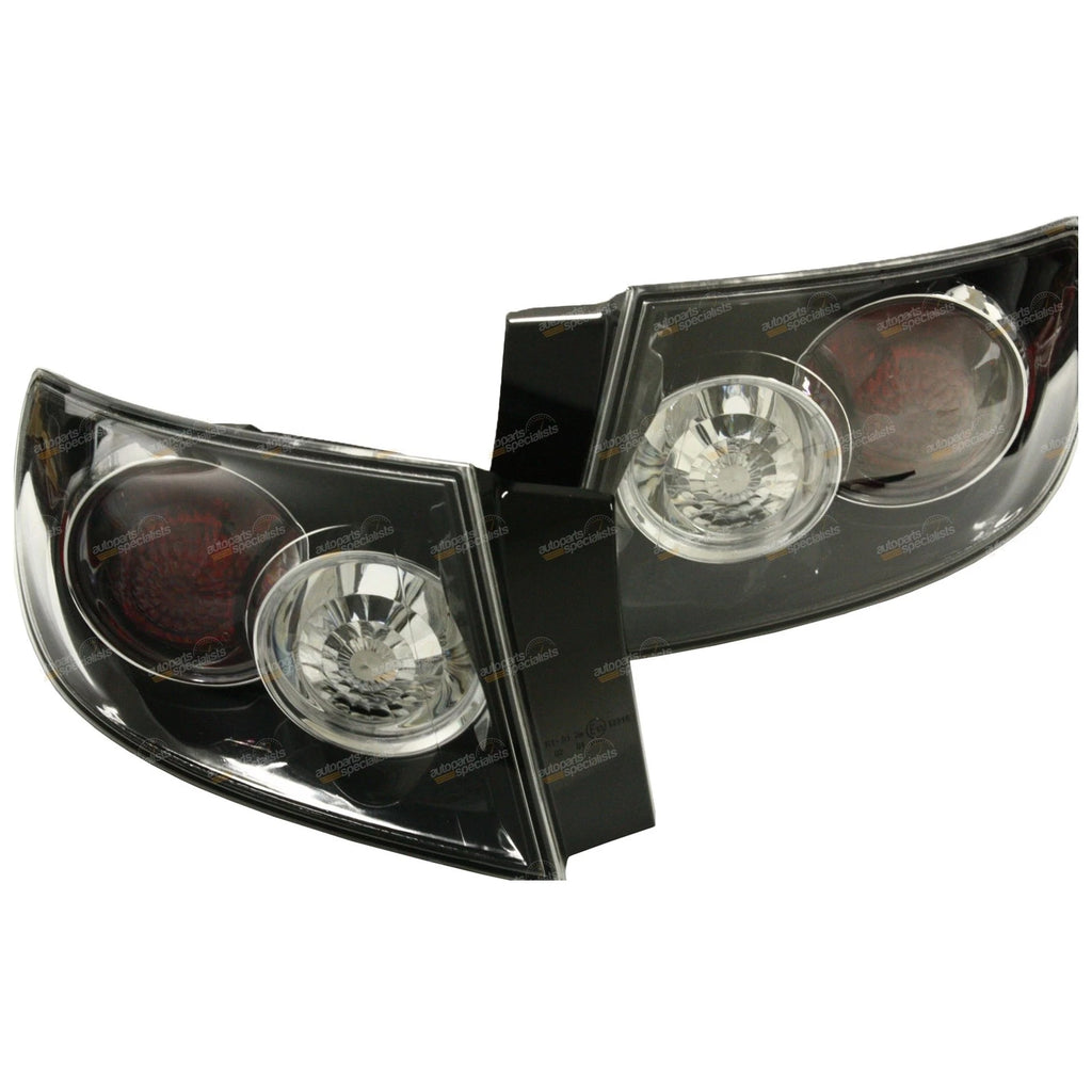 2X Black Tail Lights for Mazda 3 BK (2006–2009) L+R Set
