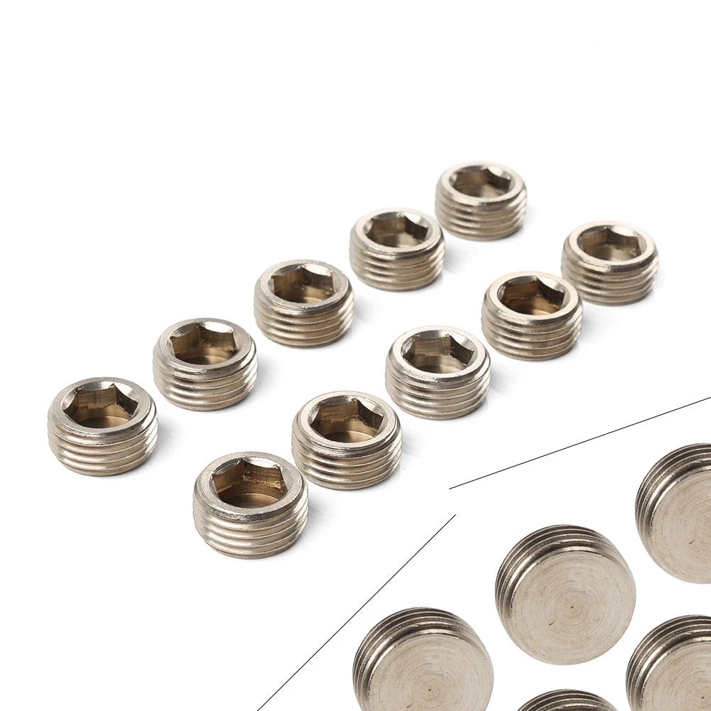 10pcs Hex Counter Sunk Plug Air Pipe Fitting 1/2 Inch G Male Adapter