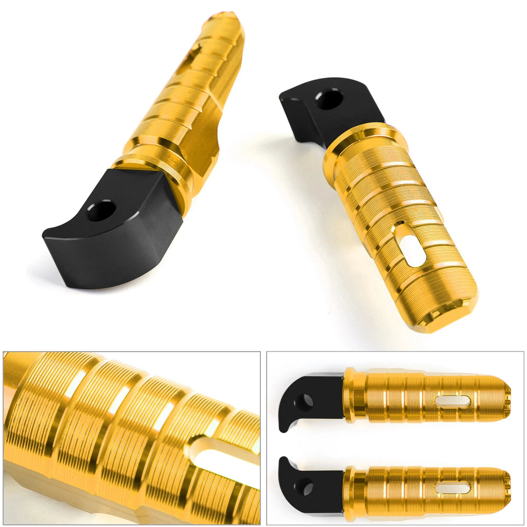 Rear Foot Pegs for Yamaha MT-10 FZ-10 MT-09 FZ-09 MT-07 FZ-07 YZF R3 R25 (2016–2023) Gold T9