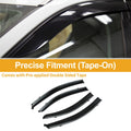 Window Deflectors Side Window Vent Visors 1 Set for Chevrolet Aveo Sedan (2007–2010)