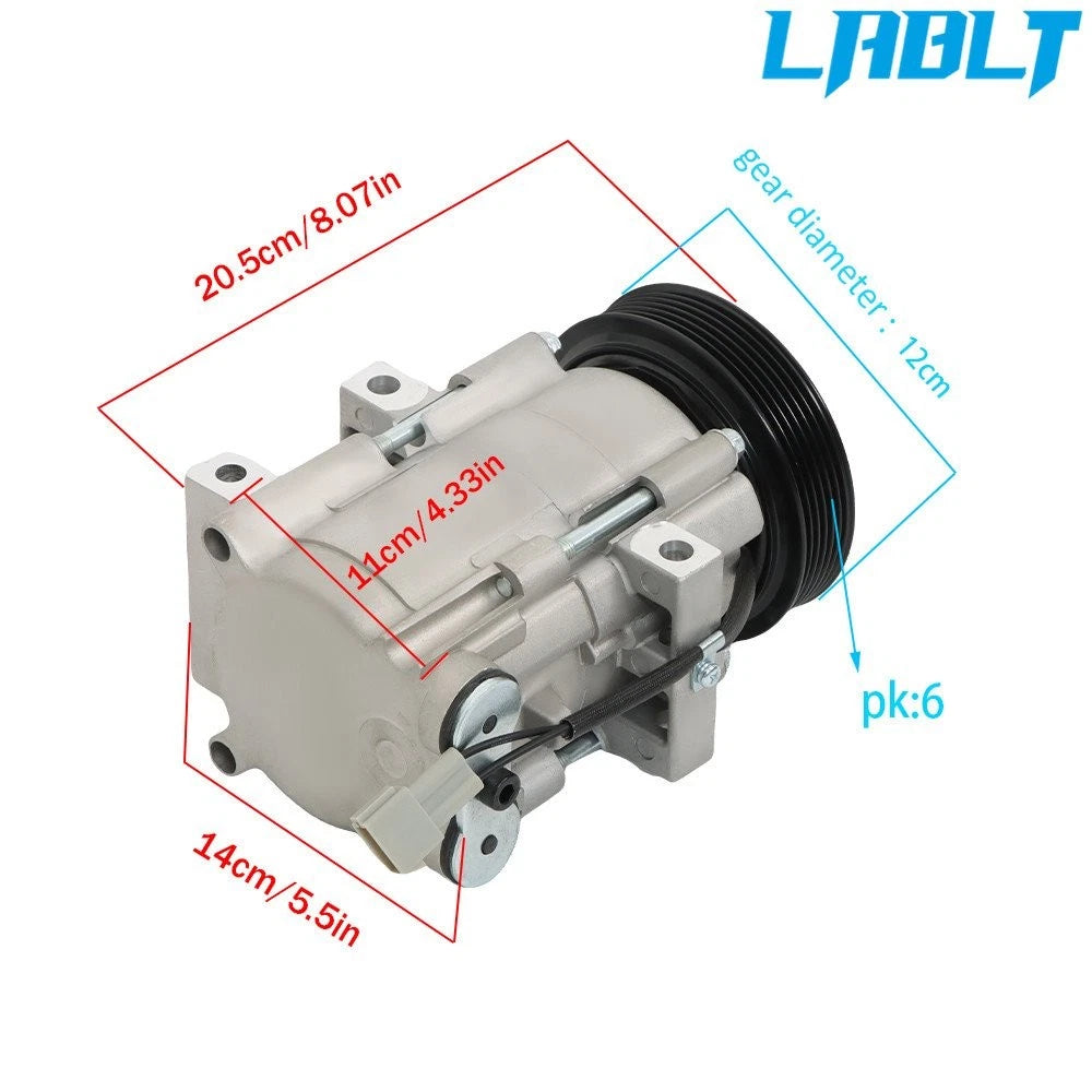 A/C Compressor + Clutch for Ford Escape Contour Mazda Tribute (1995–2007)