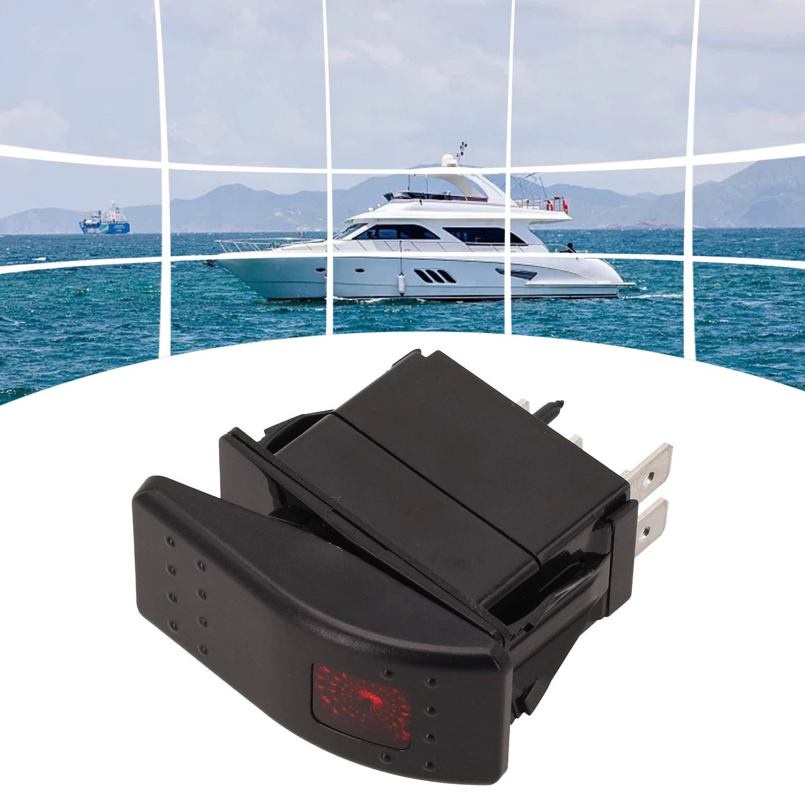 Rocker Switch for Cummins and Onan Generators (Black)