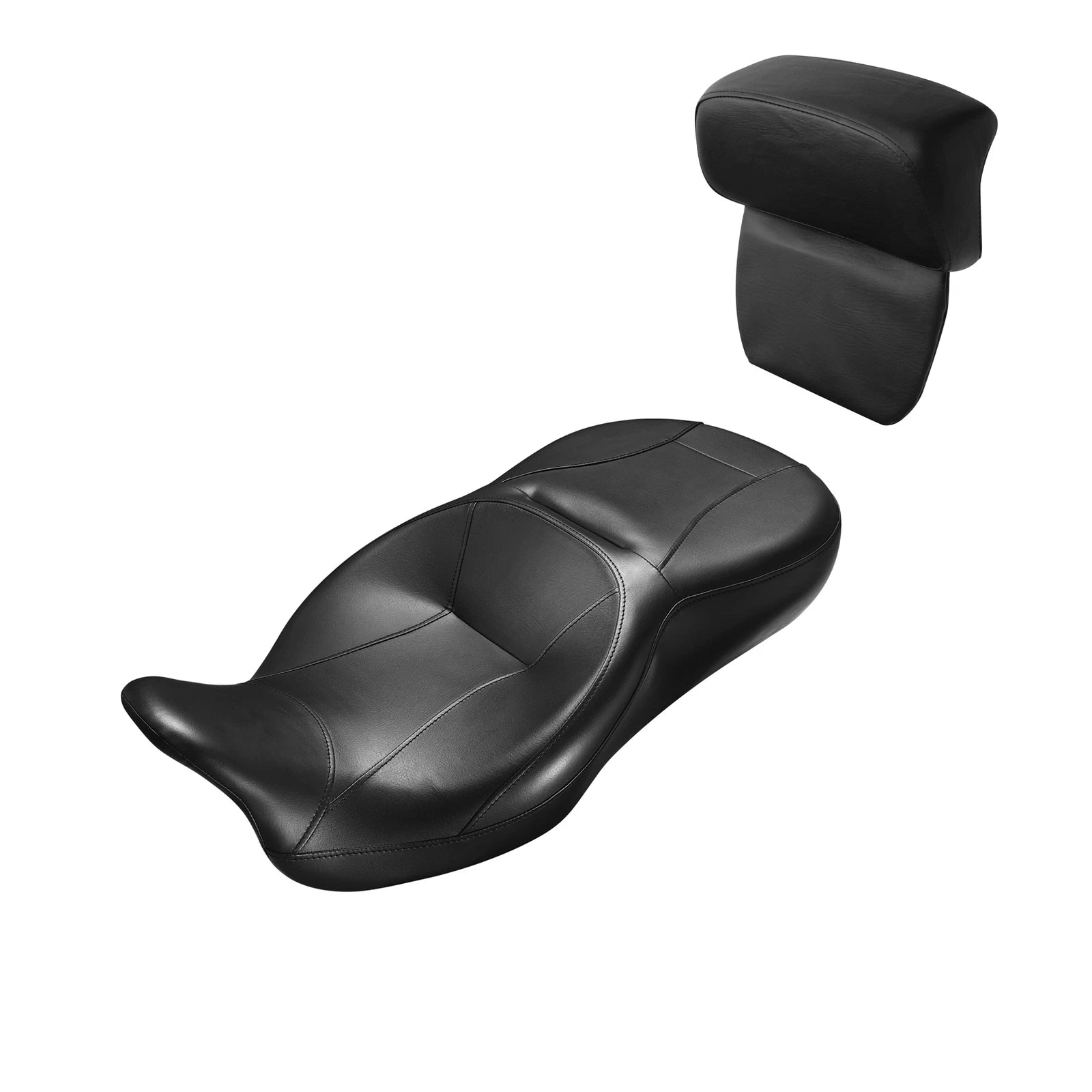 Seat Backrest Pad for Harley Electra Road Glide (2014–2023) Black