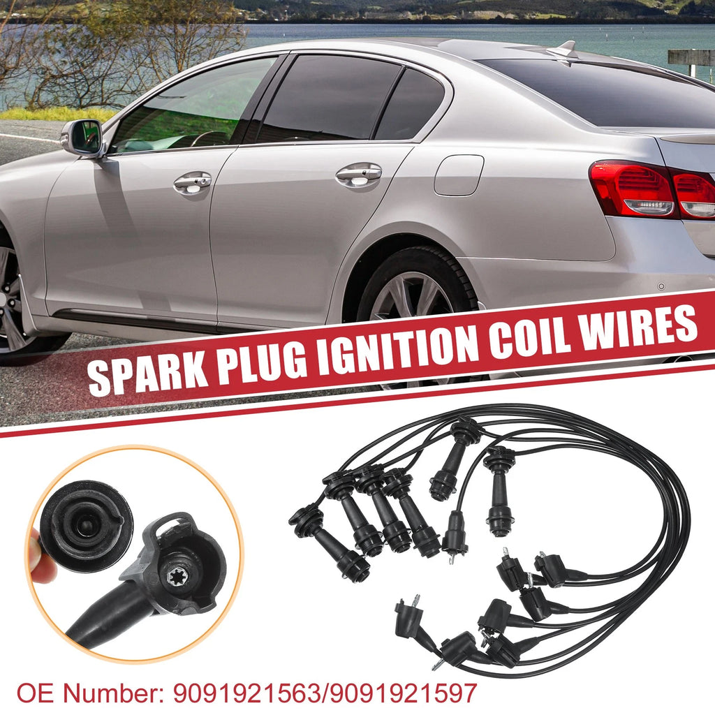 Ignition Coil and Spark Plug Wire Set for Toyota Supra (1993–1996)