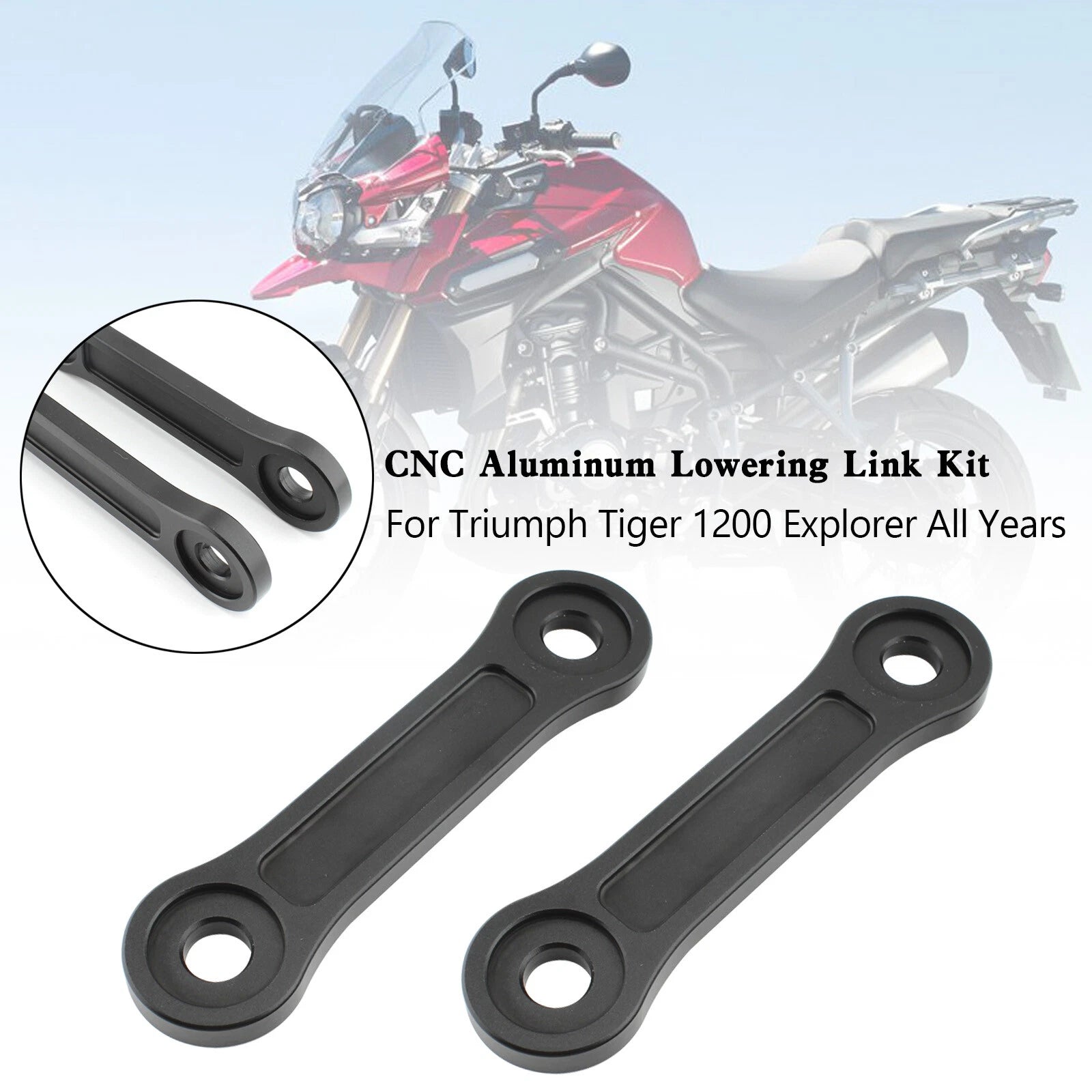 CNC Aluminum Lowering Link Kit 20mm for Tiger 1200 Explorer (All Years)