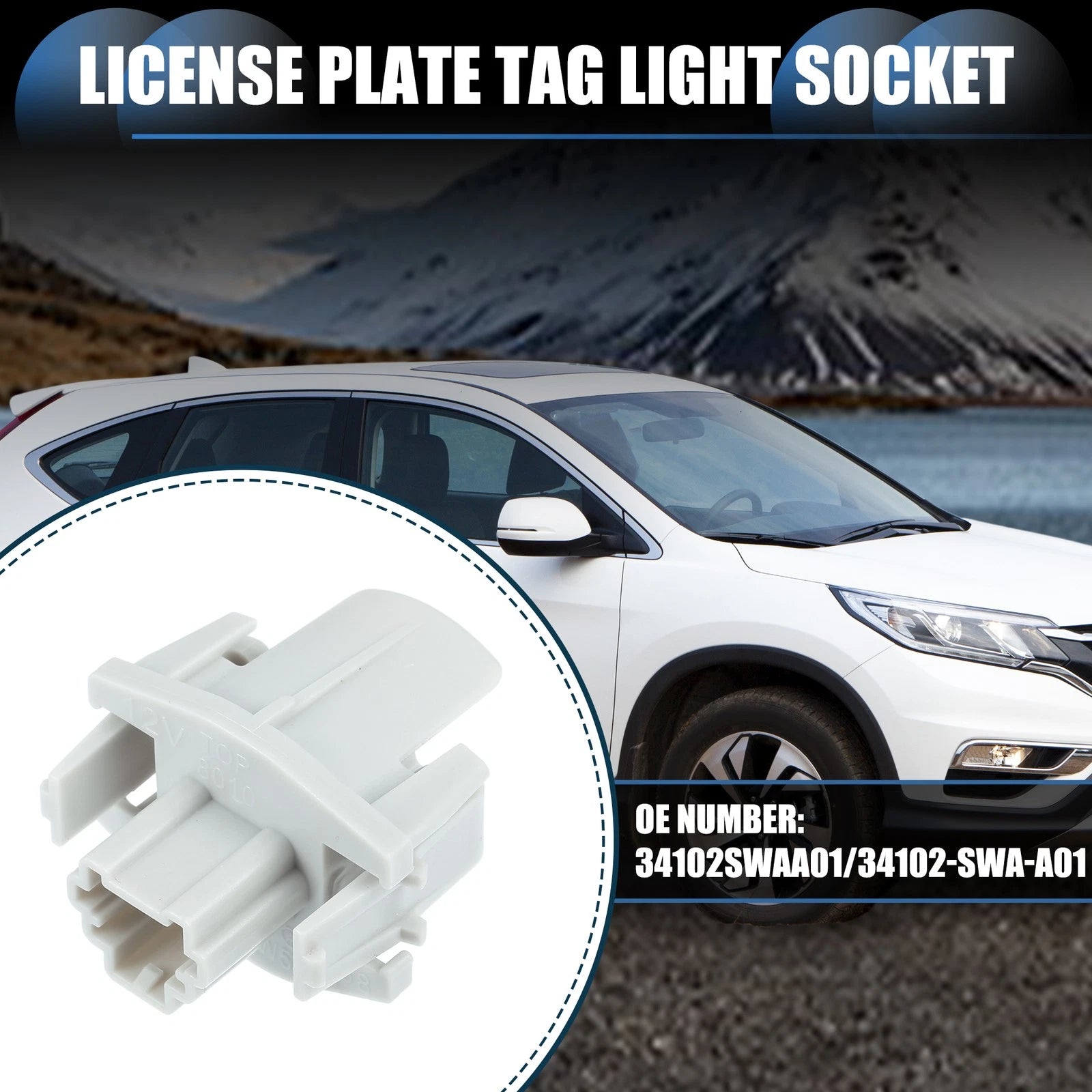 License Plate Light Socket Replacement for Honda Civic (2001–2019)