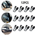 12x Rubber Lined Brake Pipe Clips for (3/16in, 4.7mm)