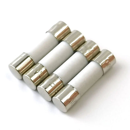 4Pcs Ceramic Fuse Tubes 15A 6x30mm for Microwave Oven (250V)