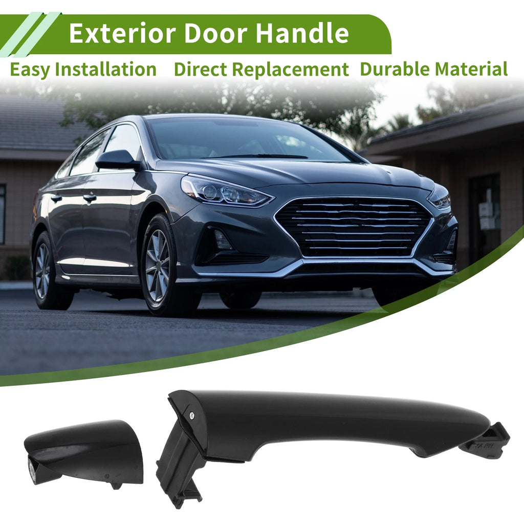 Exterior Door Handle Replacement for Hyundai for Kia Picanto 2011–2016 Rear Right Black