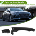 Exterior Door Handle Replacement for Hyundai for Kia Picanto 2011–2016 Rear Right Black