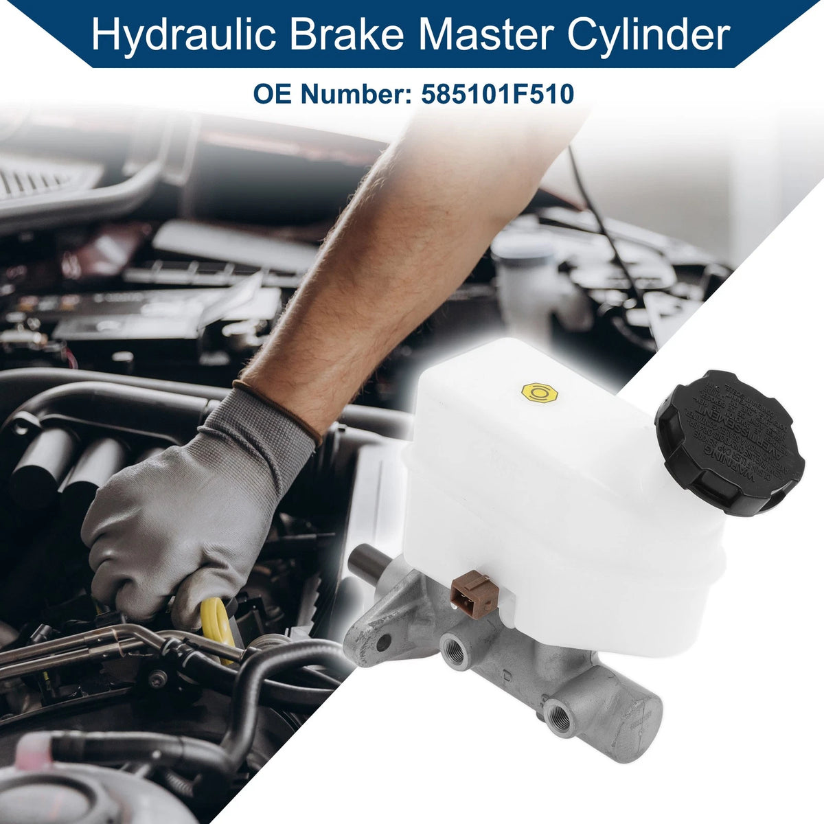 Brake Master Cylinder with Reservoir Replacement for Hyundai Tucson (2008–2009)