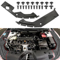 2PCS Engine Bay Side Panel Covers with Screws for Honda Civic 2016-2020