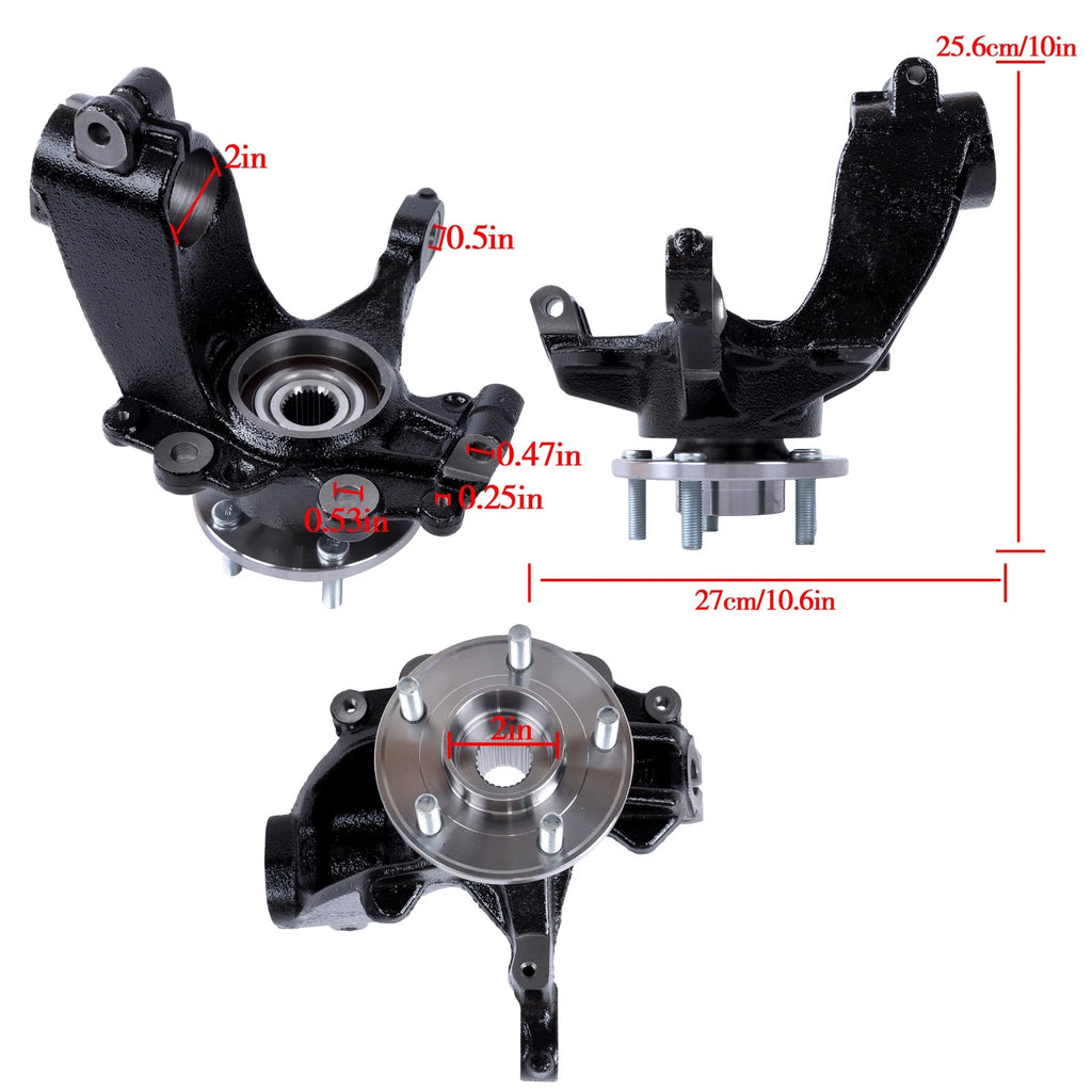 Front Right Steering Knuckle Assembly for Ford Focus (2012–2018) CV6Z3K185A