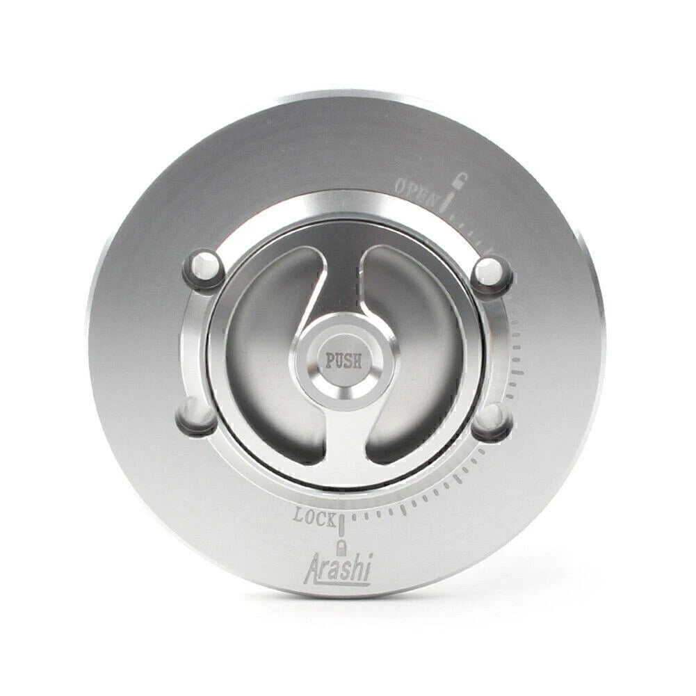 Fuel Tank Cap CNC Silver for BMW S1000RR (2010–2018), S1000R (2015–2018)