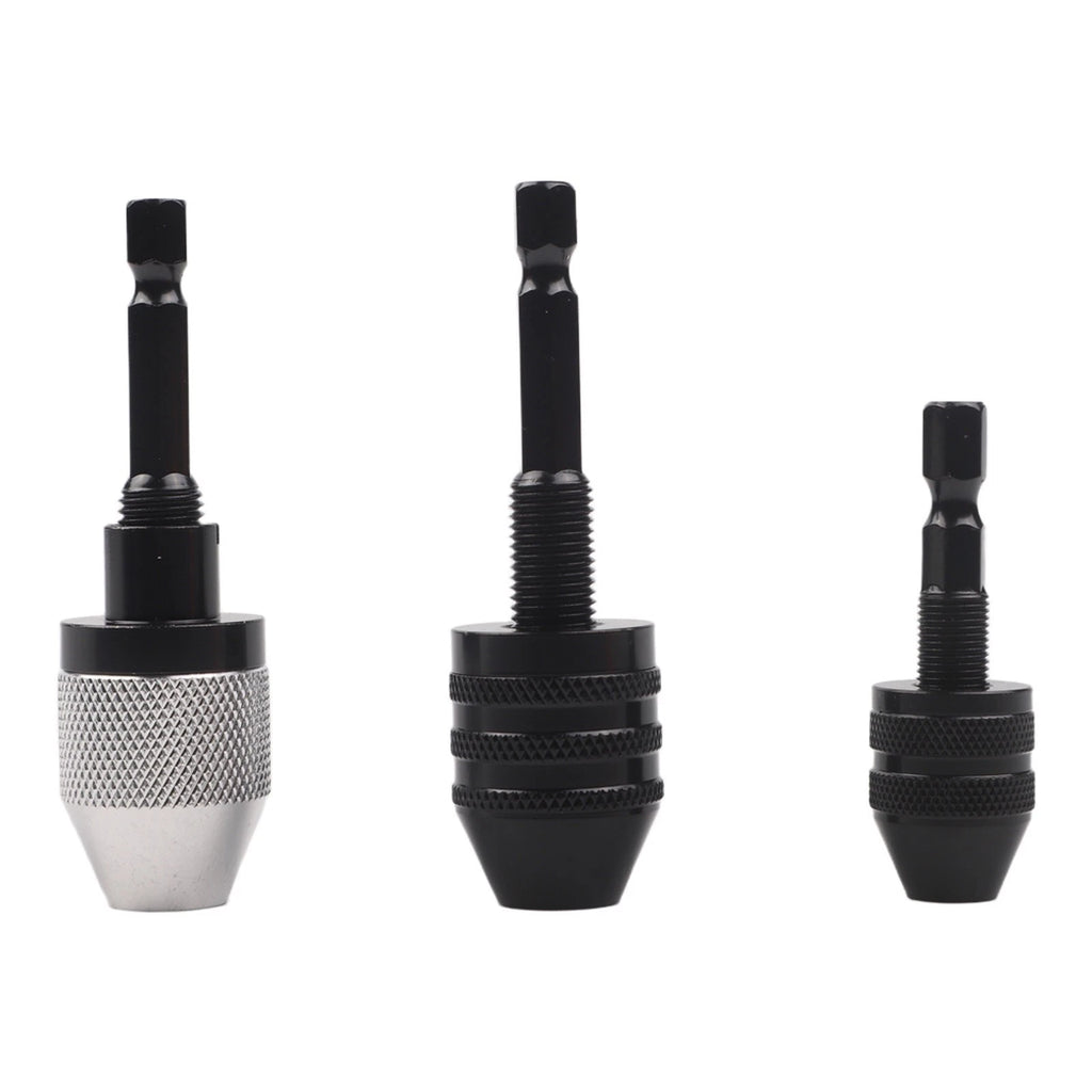 3 Piece Drill Chuck Adapter Hex Shank Quick Change Tool for