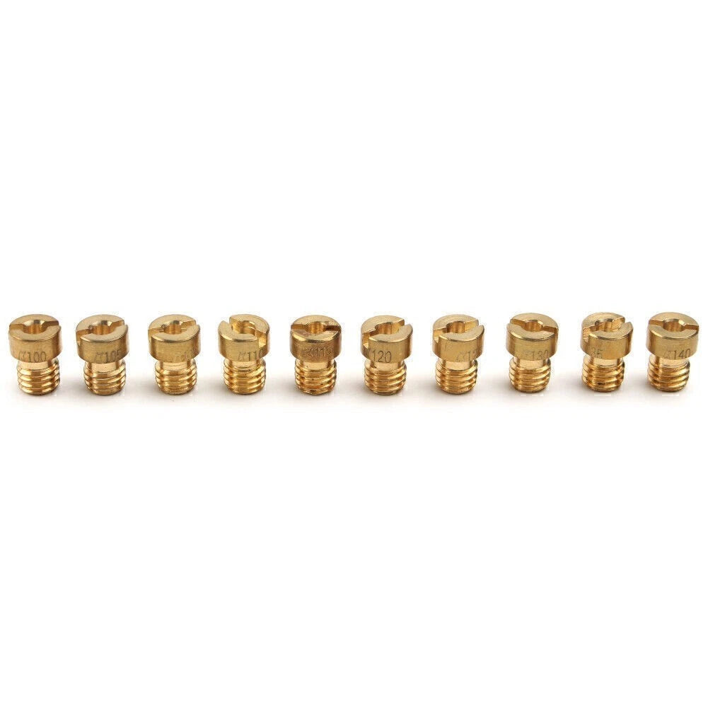 10pcs Carburetor Pilot Nozzle Kit for PWK Mikuni OKO KOSO (#100-#140)