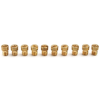 10pcs Carburetor Pilot Nozzle Kit for PWK Mikuni OKO KOSO (#100-#140)