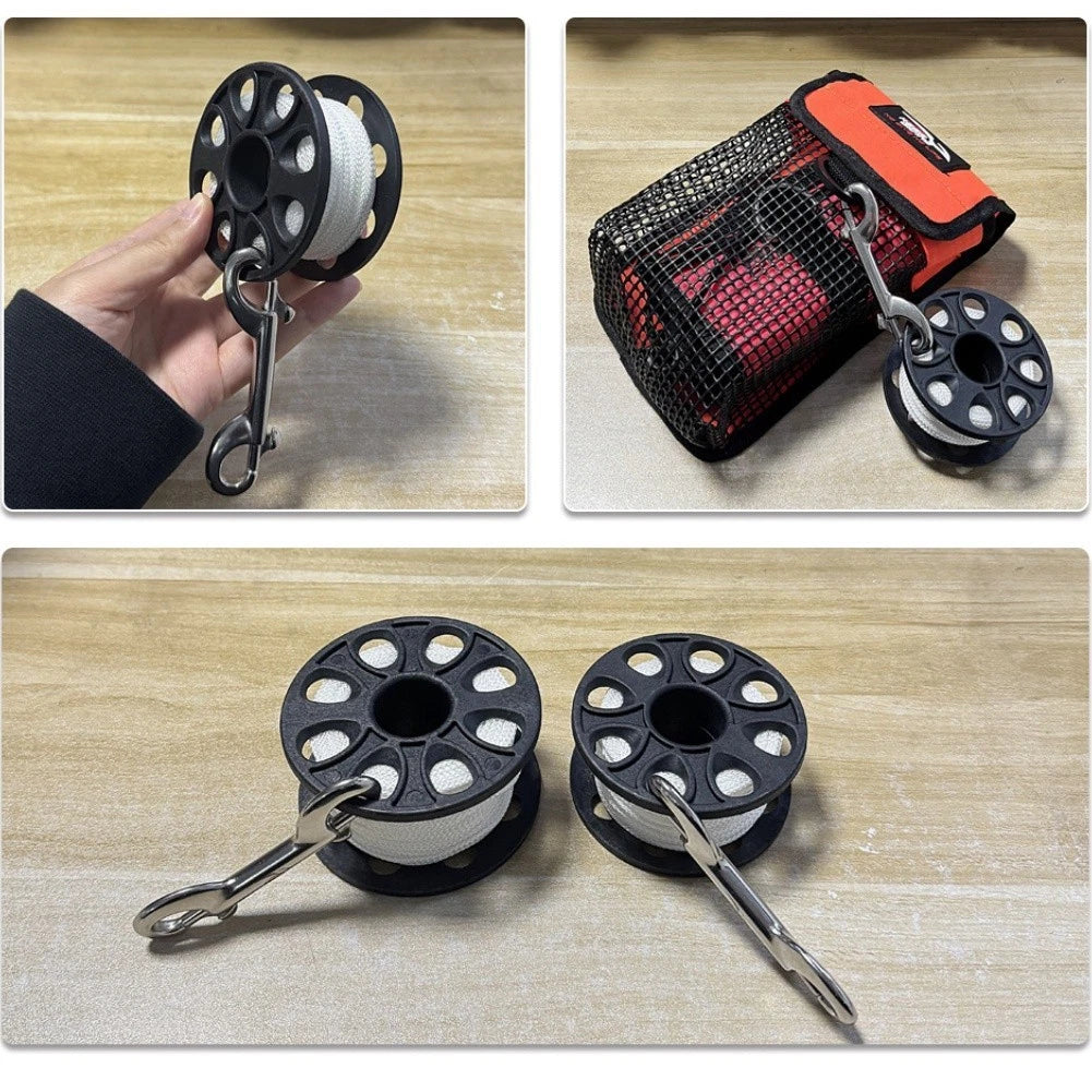 Underwater Diving Reel for 3050m Depth with Plastic Frame and Stainless Steel Hooks