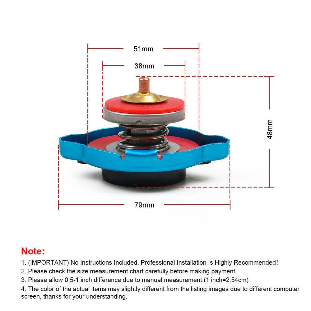 Stainless Radiator Cap for Excavator ATV UTV