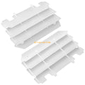 2 Radiator Louvers Guards White for Kawasaki KX125 KX250 (1997–2004) 14037-1310-RZ