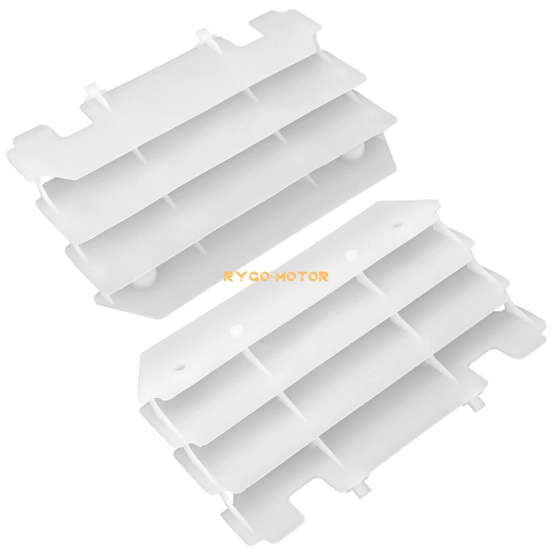 2 Radiator Louvers Guards White for Kawasaki KX125 KX250 (1997–2004) 14037-1310-RZ