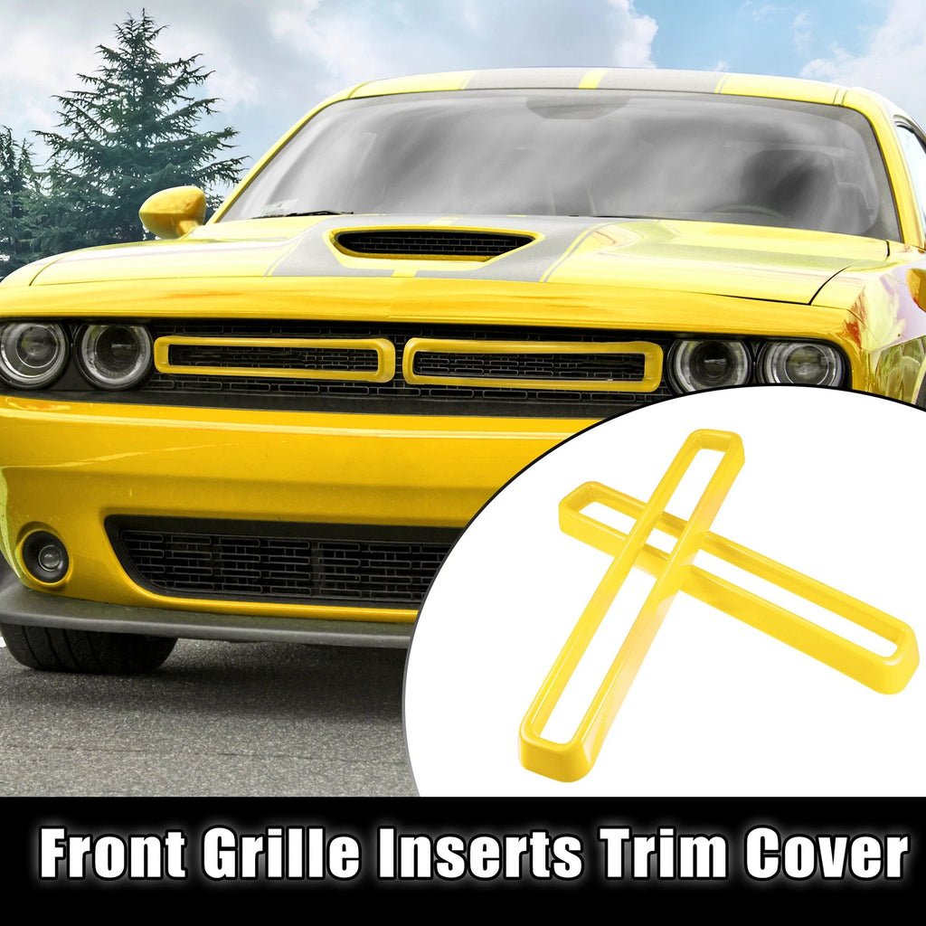 Front Grill Mesh Grille Insert Trim for Dodge Challenger (2015–2022)