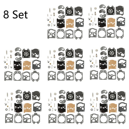 Set of 8 Carburetor Diaphragm Rebuild Kit for Walbro WA WT Series K10-WAT
