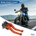 Adjustable Brake Clutch Levers Orange Pair for BMW R Nine T (2014–2016)