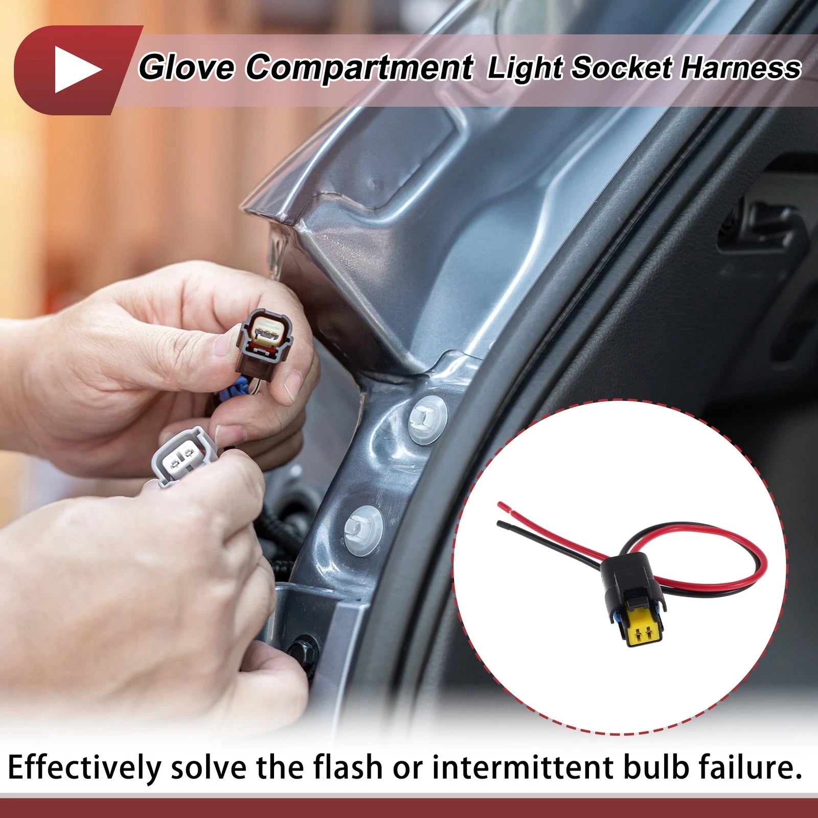 Glove Box Light Socket Wiring for Ford EcoSport (2012–2024)
