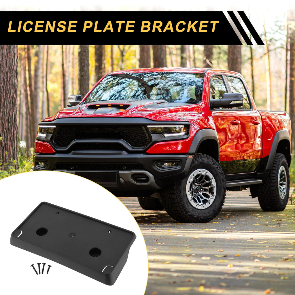 Front License Plate Bracket Holder Replacement for Dodge Ram 1500 (2013–2019)
