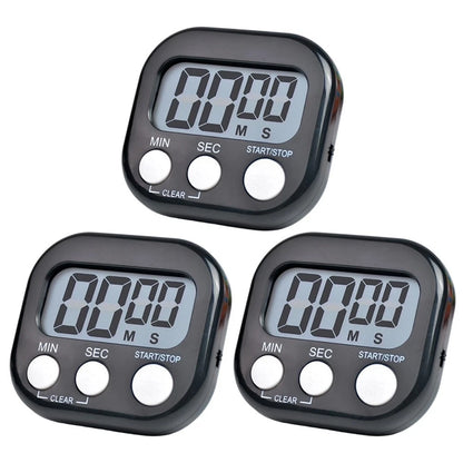Digital Egg Timer with Loud Alarm and Large LCD Screen