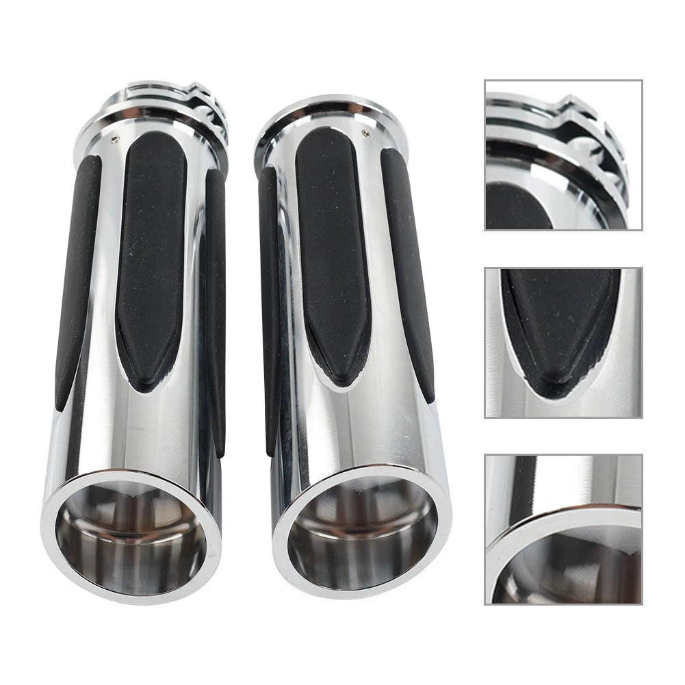 2X 1" Hand Grips for Harley Touring Softail Dyna