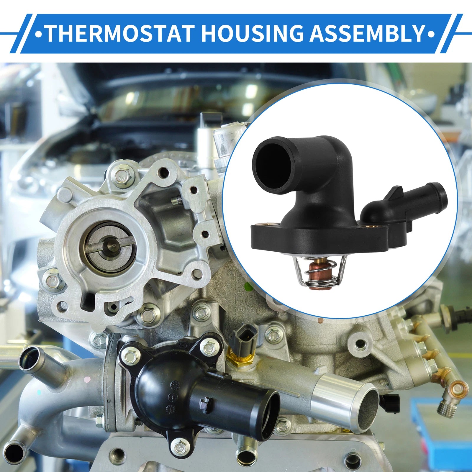 Engine Coolant Thermostat Housing Assembly for Mini Cooper S (2002–2008)