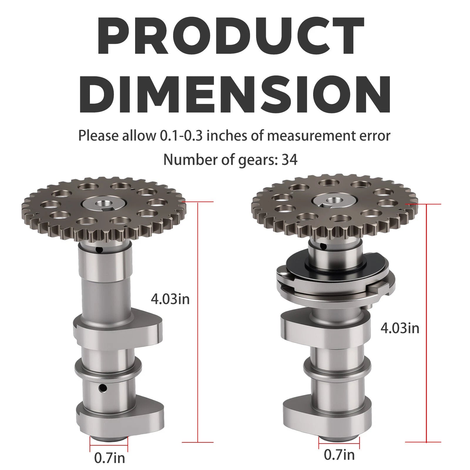 Camshaft Set for Kawasaki KFX400 (2003–2006) 12710-33H00 12720-33H00