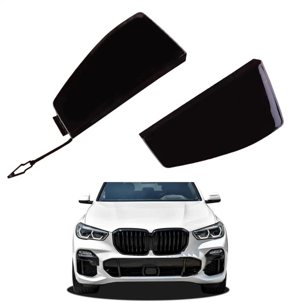2X Front Bumper Tow Eye Hook Cover 51118092124 for BMW X5 (2019–2023)