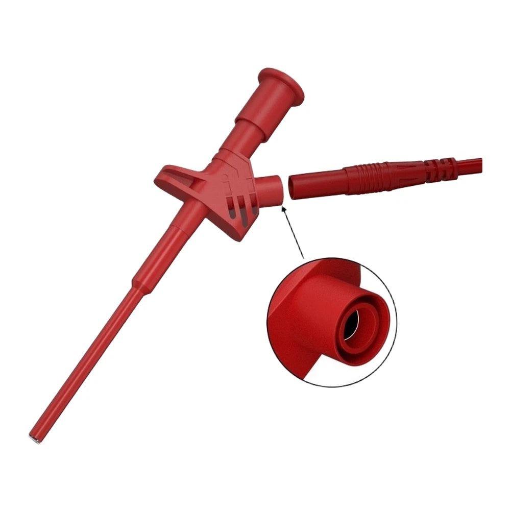Test Clip J.30021 with 4mm Safety Insert for Voltage Testing