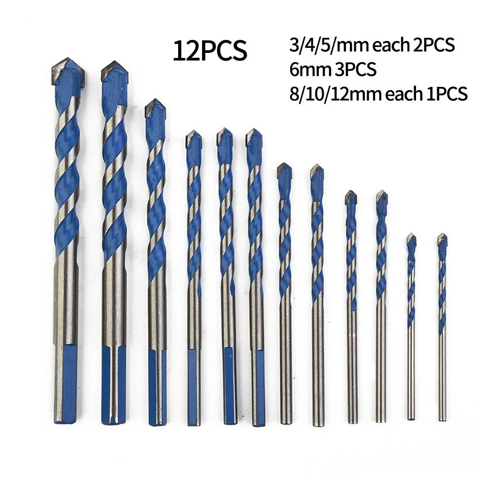 12PCS Marble Drill Bits Set for Multi-Functional Use
