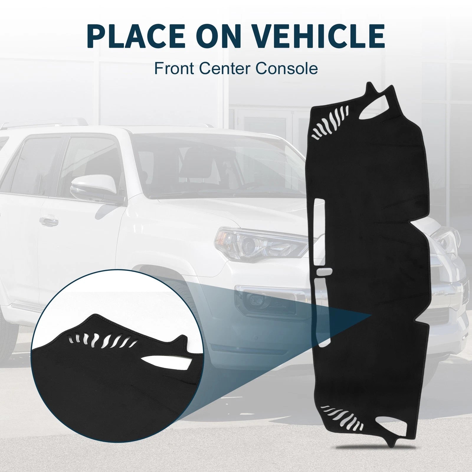 Dash Cover Mat Sun Protector Black 1 Set for Subaru Levorg VN (2015–2023)