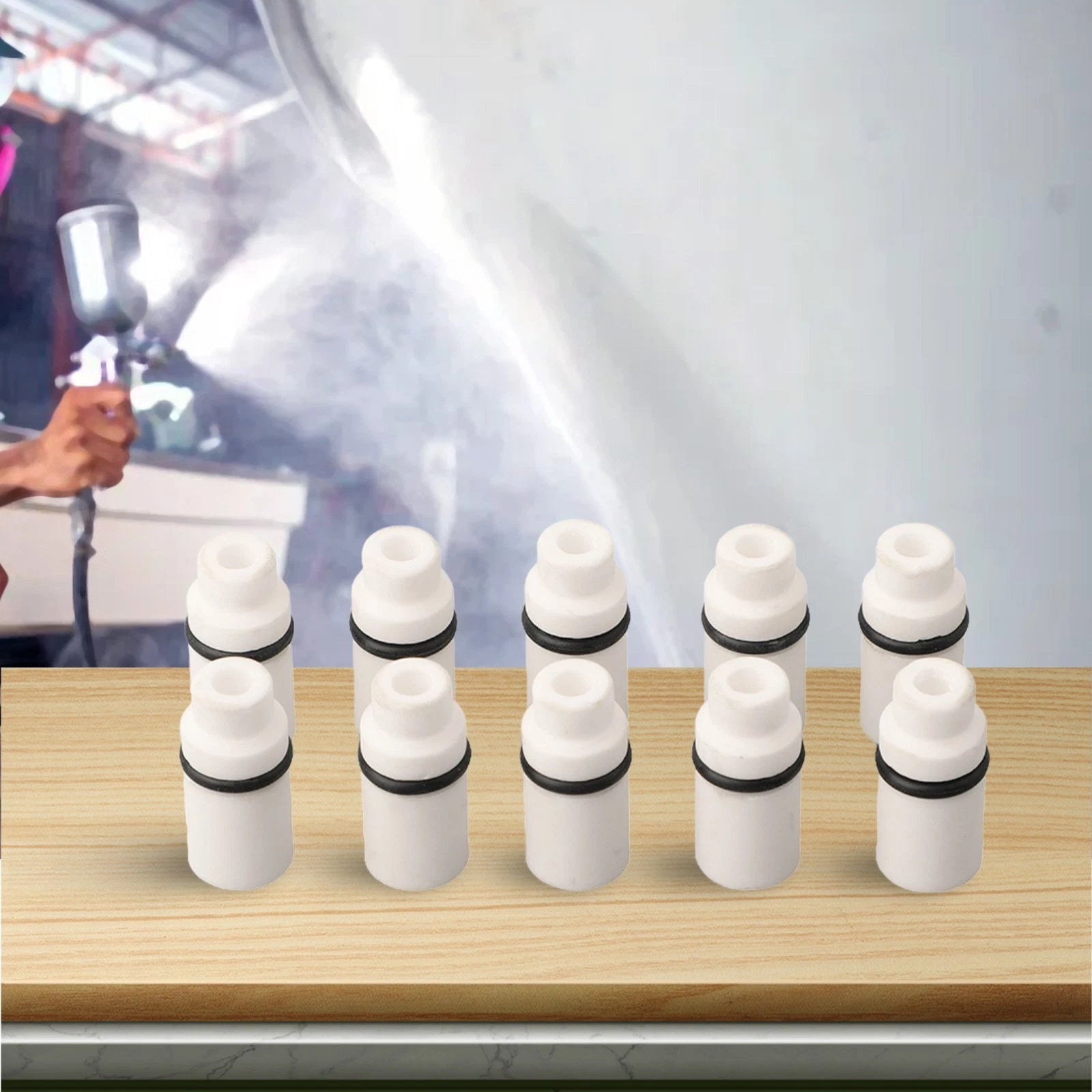 10PCS Sandblast Nozzles for Efficient Dirt Removal