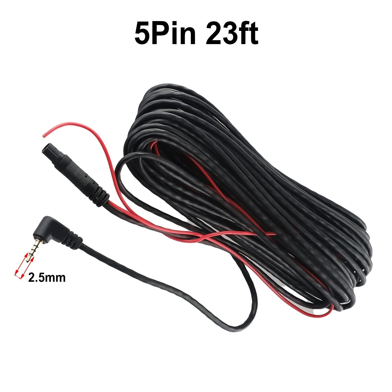 5 Pin Extension Cable Cord for Indoor Use - Black