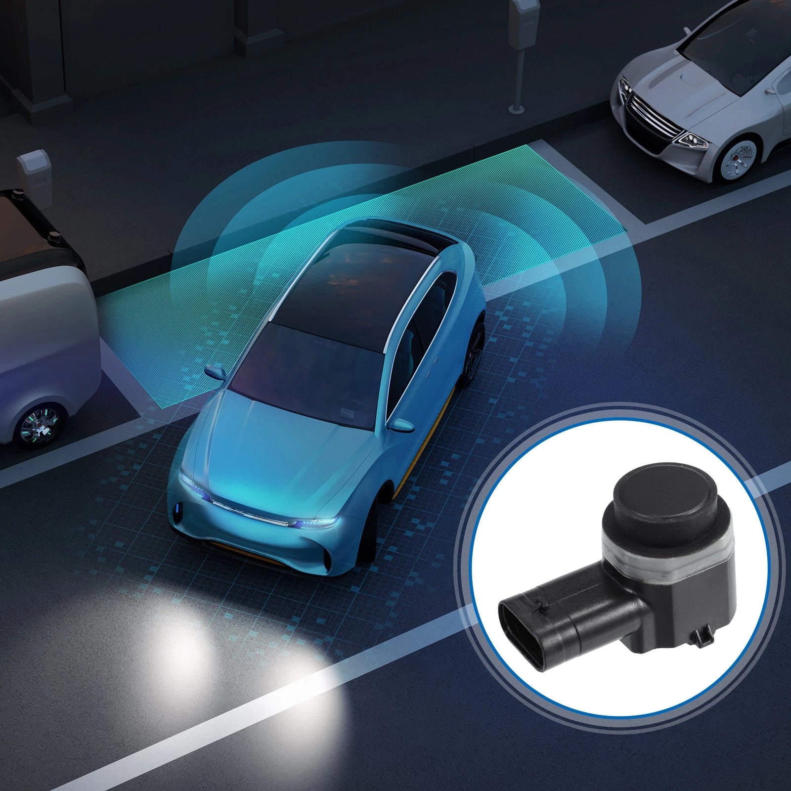 2pcs Rear PDC Bumper Backup Parking Sensor for Transit T150 (2015–2019) 99228TB