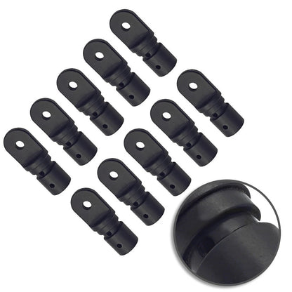 10 Pack Plastic Eye End Cap for 1-Inch Bimini Top Boat Canopy Tubing