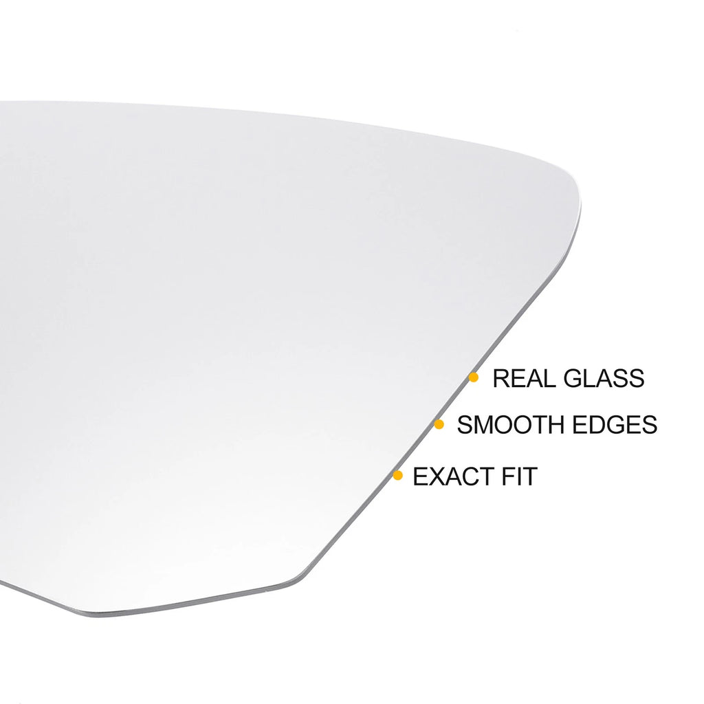 Left Side Heated White Mirror Glass for Audi Q2 (2016–2023)