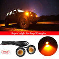 2X LED Amber Marker Lights for Universal Vehicles (18mm)