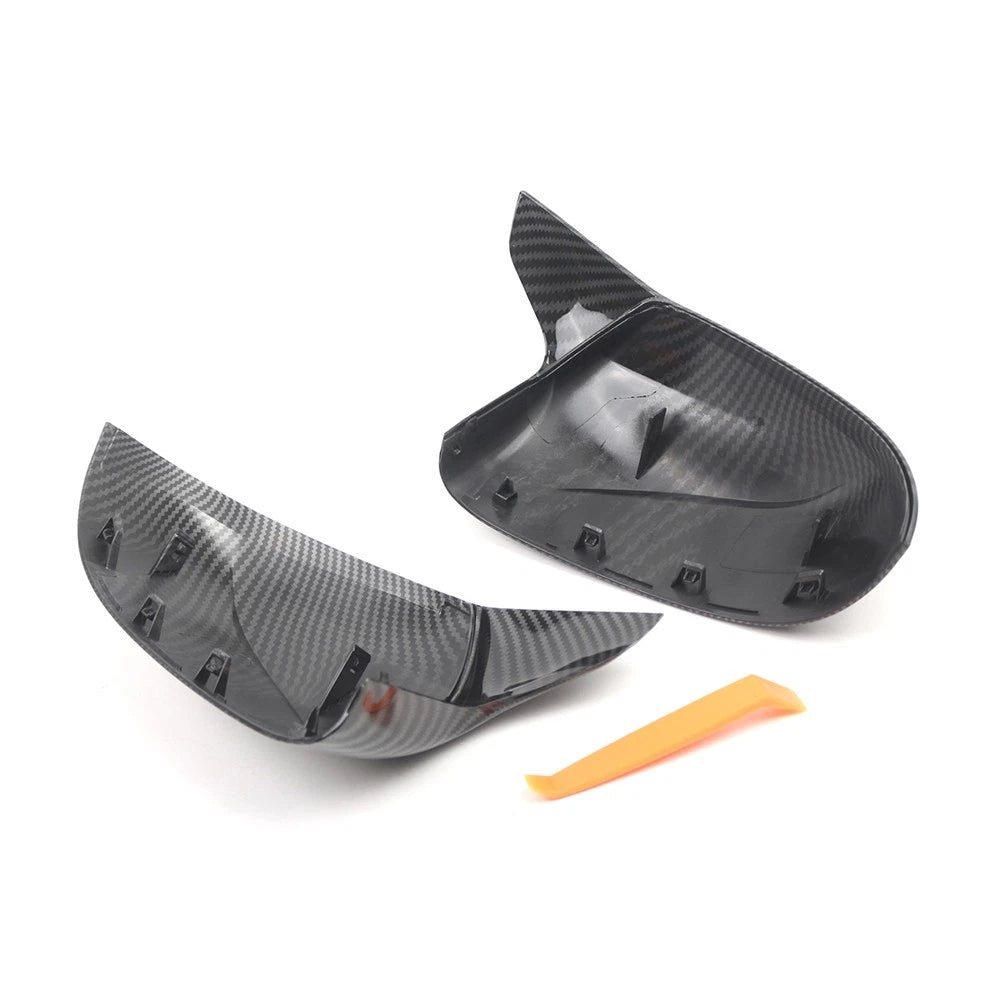 Side Mirror Housing for BMW X3 X4 X5 X6 (2018–Present) Carbon Pattern ABS