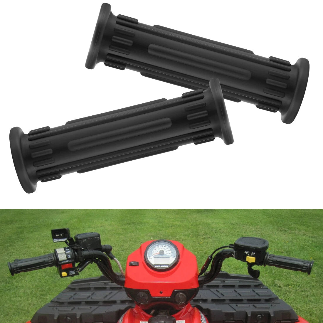 2-Pack Handlebar Grips for Polaris 300 1994, 400L 1994-1995, Sport 400L 1994-1999